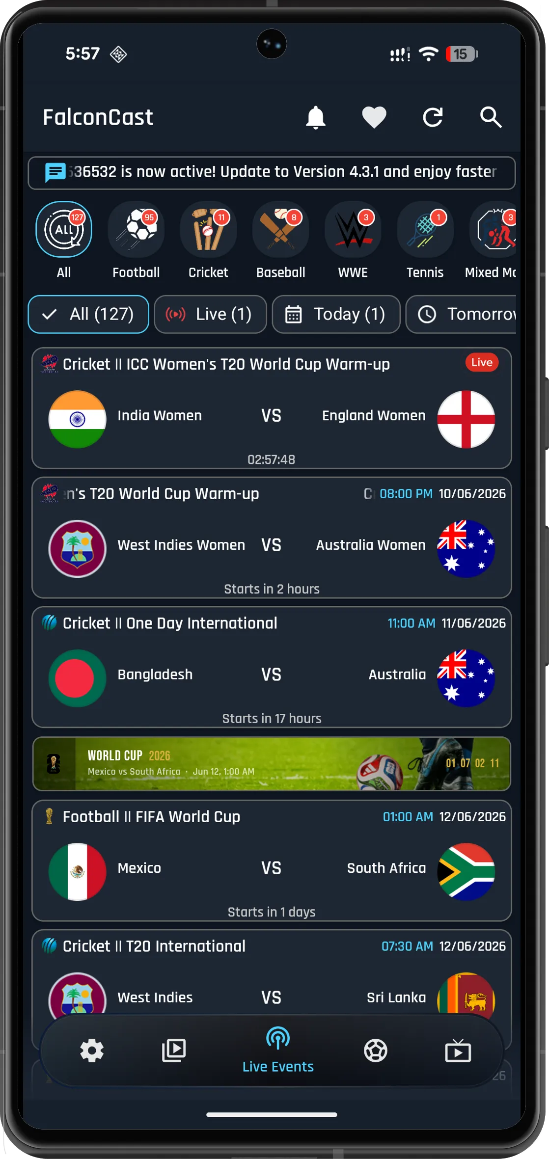 Falconcast Screenshot 1